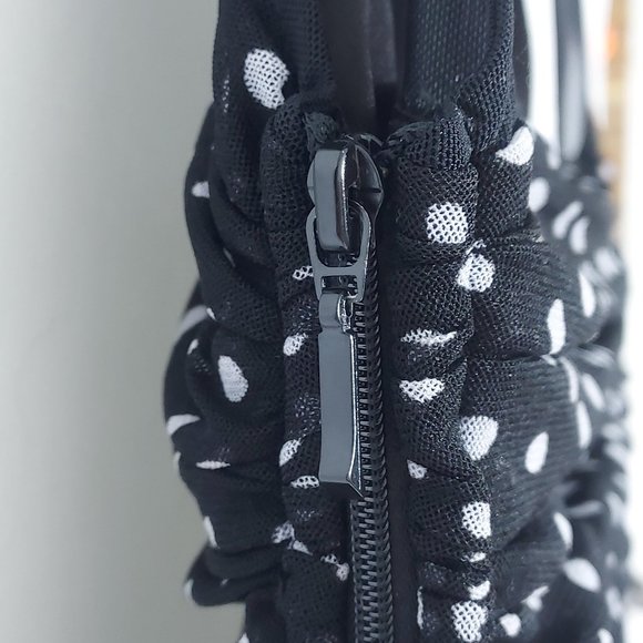 GUESS Women’s Polka Dot Retro Vintage Cocktail Swing Dress Size: Small - Picture 6 of 11